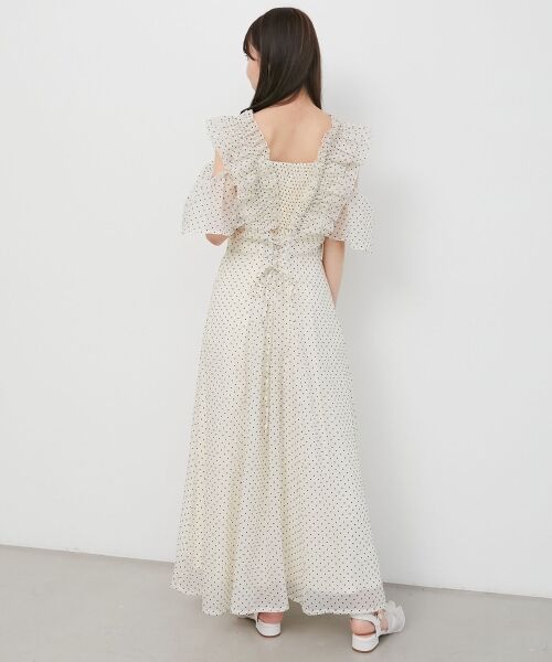 MAJESTIC LEGON / マジェスティックレゴン ミニ丈・ひざ丈ワンピース | バックレースアップフリルワンピース | 詳細25