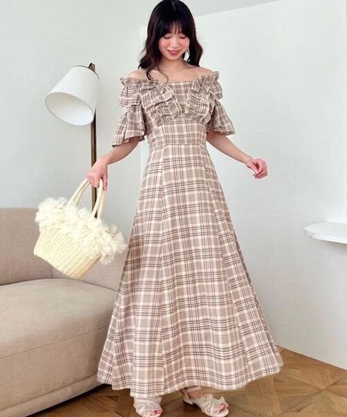 MAJESTIC LEGON / マジェスティックレゴン ミニ丈・ひざ丈ワンピース | バックレースアップフリルワンピース | 詳細27