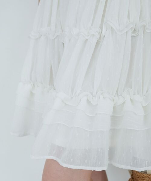 MAJESTIC LEGON / マジェスティックレゴン ミニ丈・ひざ丈ワンピース | ギャザーフリルミニワンピ | 詳細11