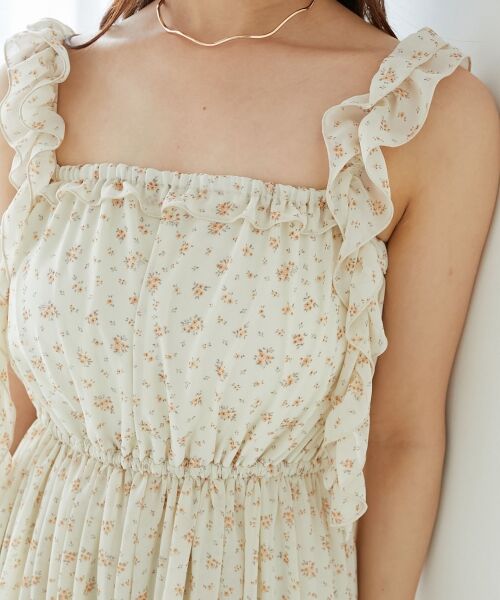 MAJESTIC LEGON / マジェスティックレゴン ミニ丈・ひざ丈ワンピース | ギャザーフリルミニワンピ | 詳細18