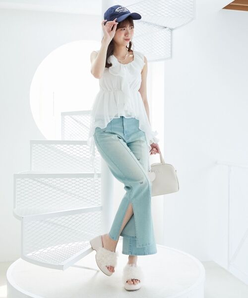 MAJESTIC LEGON / マジェスティックレゴン サンダル | ボリュームフリルサンダル | 詳細6