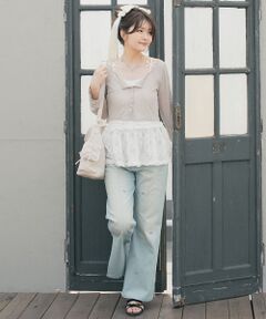 MAJESTIC LEGON / マジェスティックレゴン デニムパンツ | バリエーションスリットデニム