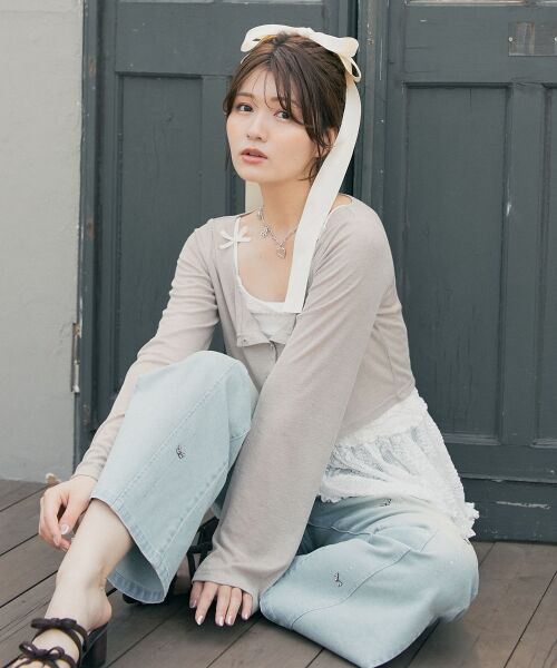 MAJESTIC LEGON / マジェスティックレゴン デニムパンツ | バリエーションスリットデニム | 詳細1