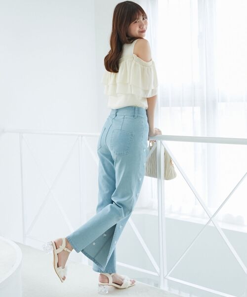 MAJESTIC LEGON / マジェスティックレゴン デニムパンツ | バリエーションスリットデニム | 詳細13