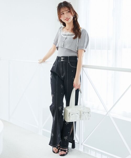 MAJESTIC LEGON / マジェスティックレゴン デニムパンツ | バリエーションスリットデニム | 詳細18