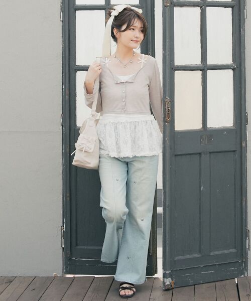 MAJESTIC LEGON / マジェスティックレゴン デニムパンツ | バリエーションスリットデニム | 詳細2