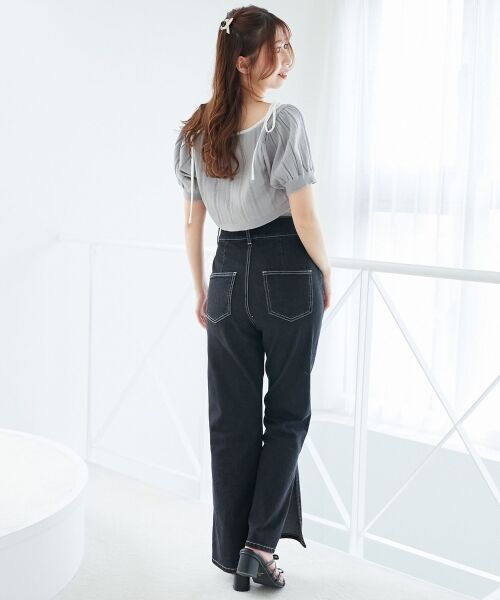 MAJESTIC LEGON / マジェスティックレゴン デニムパンツ | バリエーションスリットデニム | 詳細20