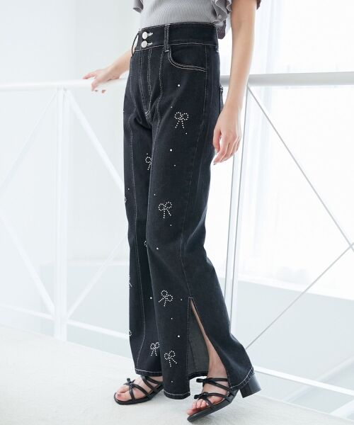 MAJESTIC LEGON / マジェスティックレゴン デニムパンツ | バリエーションスリットデニム | 詳細22