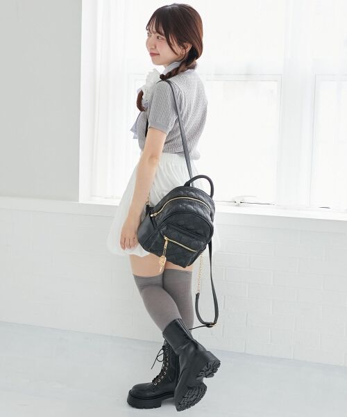 MAJESTIC LEGON / マジェスティックレゴン リュック・バックパック | チャームセットキルティングリュック | 詳細4