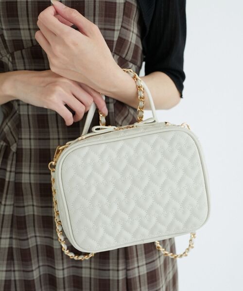 MAJESTIC LEGON / マジェスティックレゴン トートバッグ | ハートキルティングスクエアバッグ | 詳細8