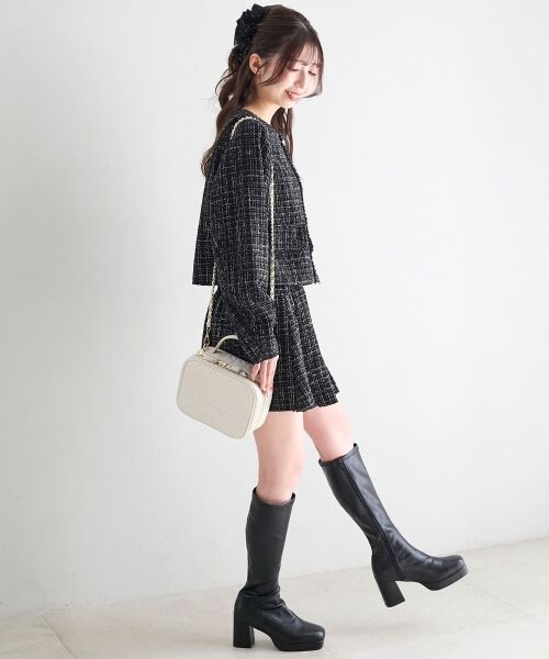 MAJESTIC LEGON / マジェスティックレゴン トートバッグ | ハートキルティングスクエアバッグ | 詳細1