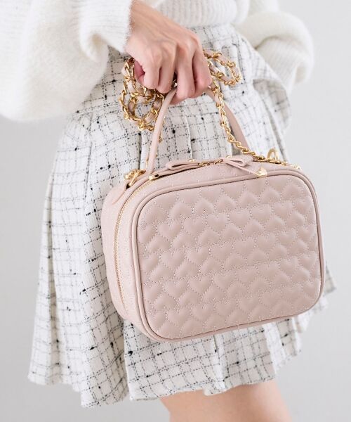 MAJESTIC LEGON / マジェスティックレゴン トートバッグ | ハートキルティングスクエアバッグ | 詳細11