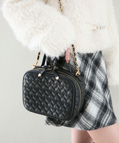 MAJESTIC LEGON / マジェスティックレゴン トートバッグ | ハートキルティングスクエアバッグ | 詳細16