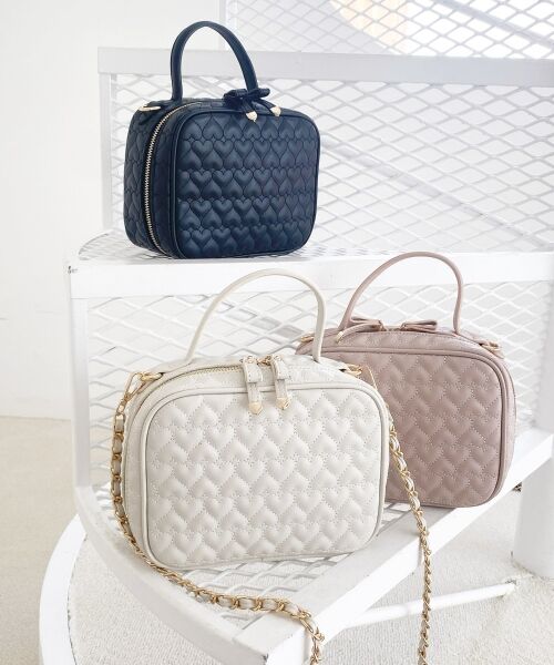 MAJESTIC LEGON / マジェスティックレゴン トートバッグ | ハートキルティングスクエアバッグ | 詳細24