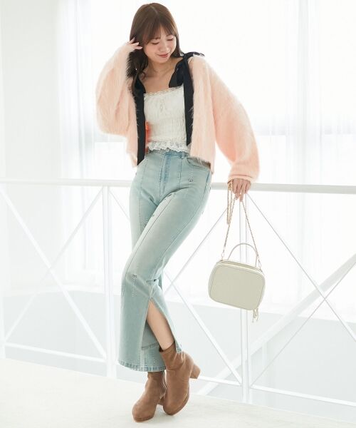 MAJESTIC LEGON / マジェスティックレゴン トートバッグ | ハートキルティングスクエアバッグ | 詳細5