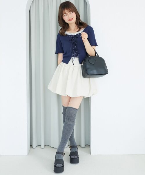 MAJESTIC LEGON / マジェスティックレゴン ボストンバッグ | ハートチャームセットスクエアボストン | 詳細12