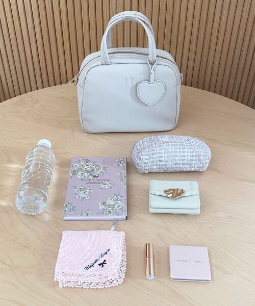 MAJESTIC LEGON / マジェスティックレゴン ボストンバッグ | ハートチャームセットスクエアボストン | 詳細15