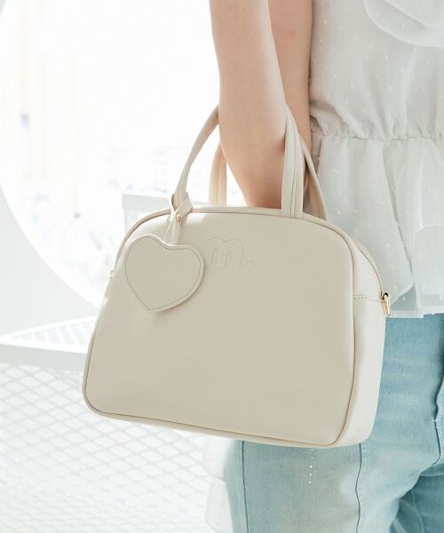 MAJESTIC LEGON / マジェスティックレゴン ボストンバッグ | ハートチャームセットスクエアボストン | 詳細3