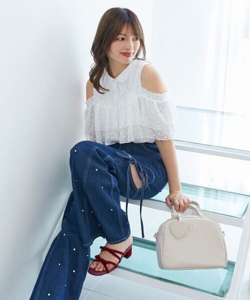 MAJESTIC LEGON / マジェスティックレゴン ボストンバッグ | ハートチャームセットスクエアボストン | 詳細4