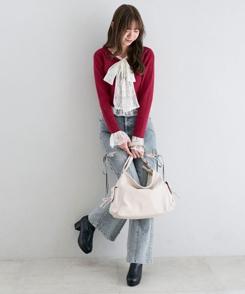 MAJESTIC LEGON / マジェスティックレゴン ショルダーバッグ | サイドリボンショルダーバッグ | 詳細1