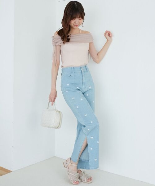 MAJESTIC LEGON / マジェスティックレゴン カットソー | ∞ラメチュールオフショル半袖トップス | 詳細15