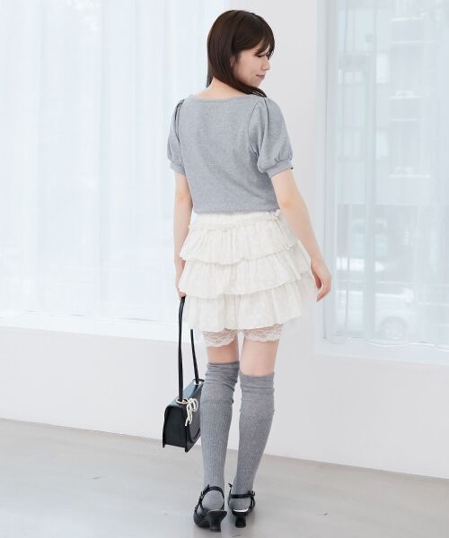 MAJESTIC LEGON / マジェスティックレゴン カットソー | ギャザードッキングカットトップス | 詳細11