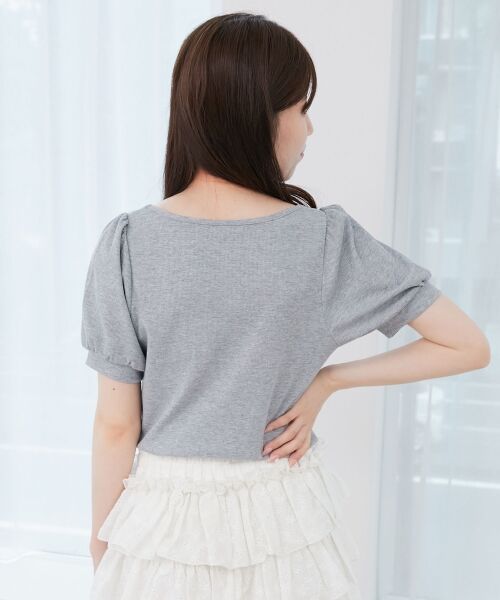 MAJESTIC LEGON / マジェスティックレゴン カットソー | ギャザードッキングカットトップス | 詳細14