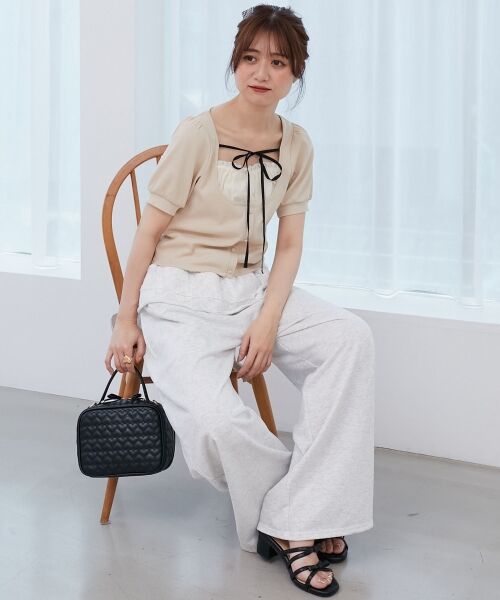 MAJESTIC LEGON / マジェスティックレゴン カットソー | ギャザードッキングカットトップス | 詳細17