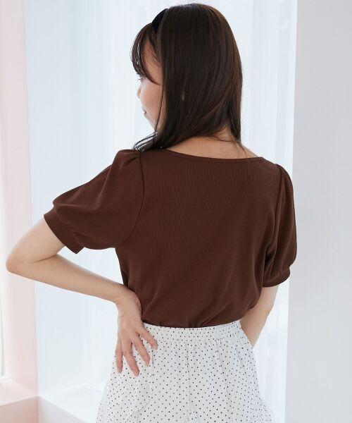 MAJESTIC LEGON / マジェスティックレゴン カットソー | ギャザードッキングカットトップス | 詳細30