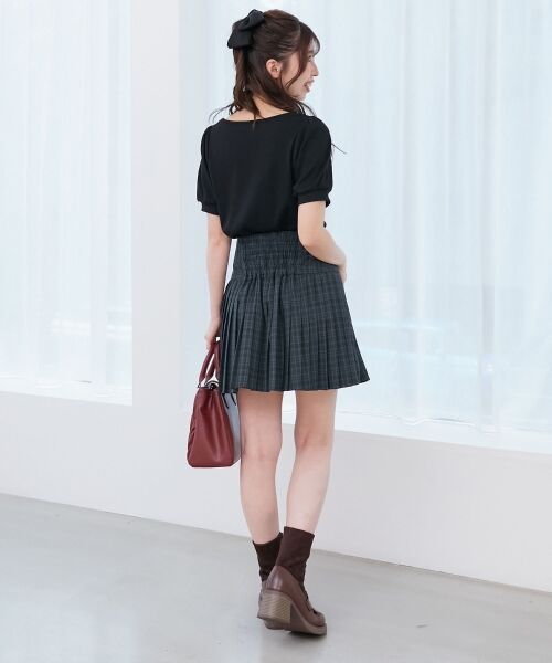 MAJESTIC LEGON / マジェスティックレゴン カットソー | ギャザードッキングカットトップス | 詳細4