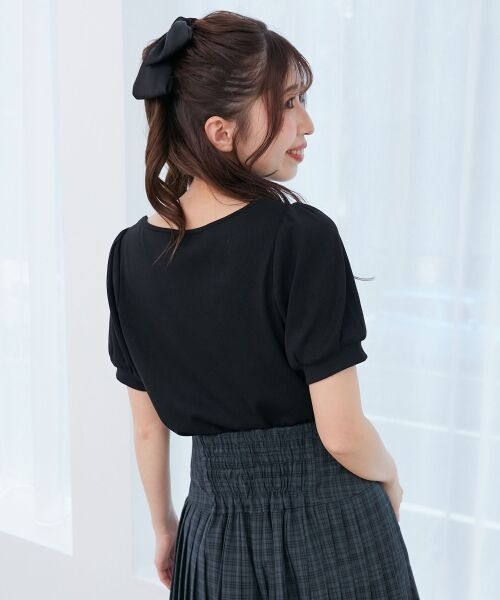 MAJESTIC LEGON / マジェスティックレゴン カットソー | ギャザードッキングカットトップス | 詳細7