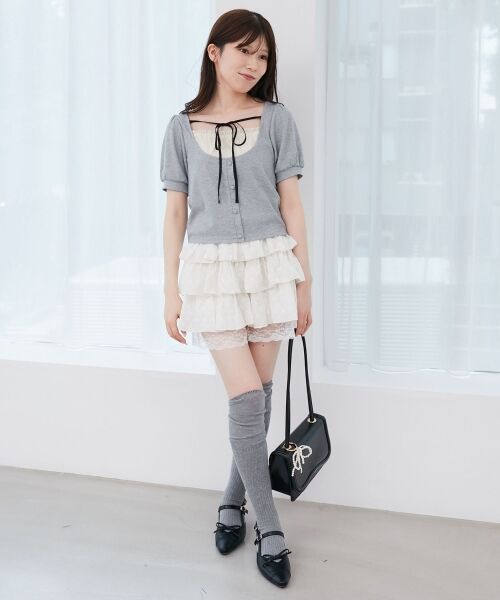 MAJESTIC LEGON / マジェスティックレゴン カットソー | ギャザードッキングカットトップス | 詳細9