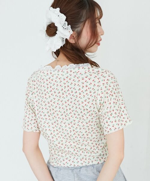 MAJESTIC LEGON / マジェスティックレゴン カットソー | フロントリボンレイヤード風トップス | 詳細15