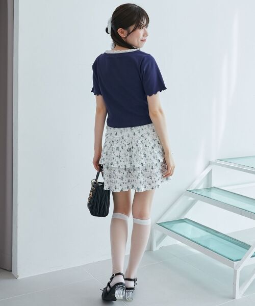 MAJESTIC LEGON / マジェスティックレゴン カットソー | フロントリボンレイヤード風トップス | 詳細19