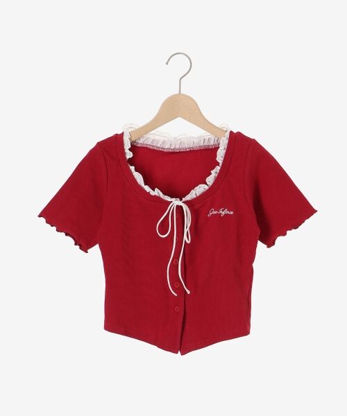 MAJESTIC LEGON / マジェスティックレゴン カットソー | フロントリボンレイヤード風トップス | 詳細25