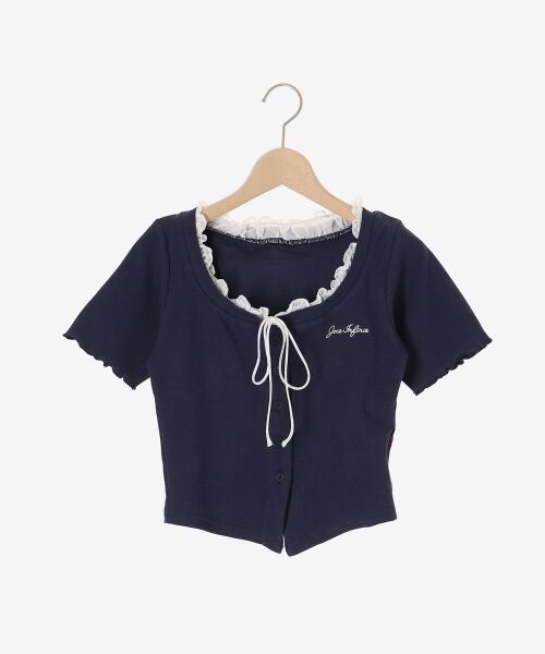 MAJESTIC LEGON / マジェスティックレゴン カットソー | フロントリボンレイヤード風トップス | 詳細26