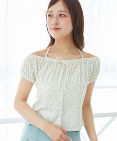 MAJESTIC LEGON / マジェスティックレゴン カットソー | リボン付きホルターネックカットソー