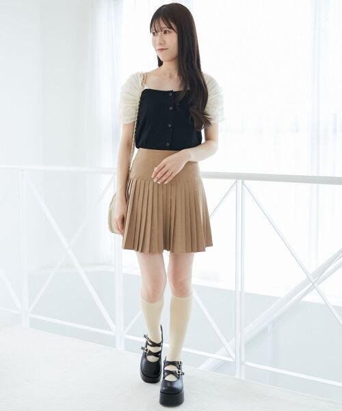 MAJESTIC LEGON / マジェスティックレゴン カットソー | パールチェーン異素材トップス | 詳細17