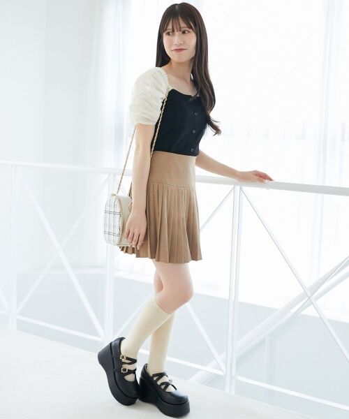 MAJESTIC LEGON / マジェスティックレゴン カットソー | パールチェーン異素材トップス | 詳細18