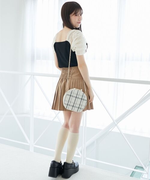 MAJESTIC LEGON / マジェスティックレゴン カットソー | パールチェーン異素材トップス | 詳細19