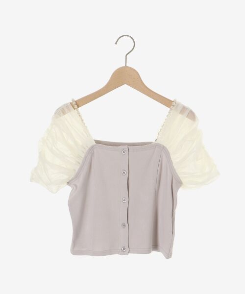 MAJESTIC LEGON / マジェスティックレゴン カットソー | パールチェーン異素材トップス | 詳細27