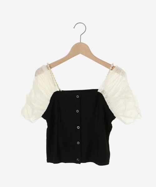 MAJESTIC LEGON / マジェスティックレゴン カットソー | パールチェーン異素材トップス | 詳細28