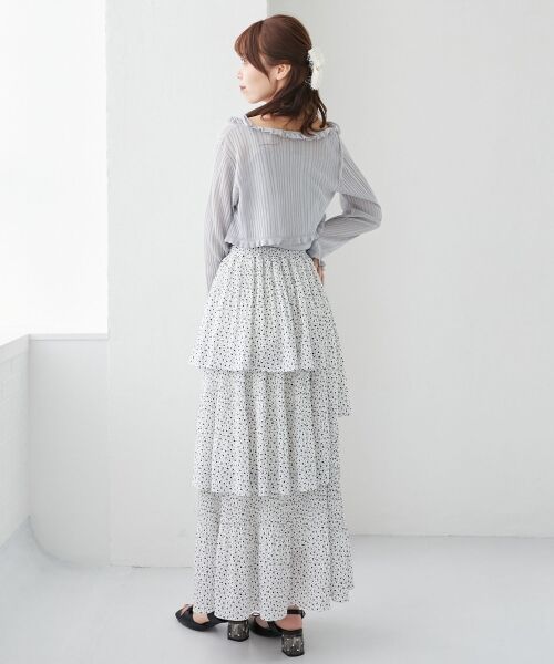 MAJESTIC LEGON / マジェスティックレゴン カーディガン・ボレロ | パールチェーンキャミセットフリルカーデ | 詳細19