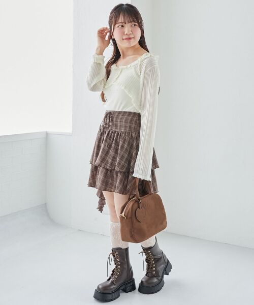 MAJESTIC LEGON / マジェスティックレゴン カーディガン・ボレロ | パールチェーンキャミセットフリルカーデ | 詳細2