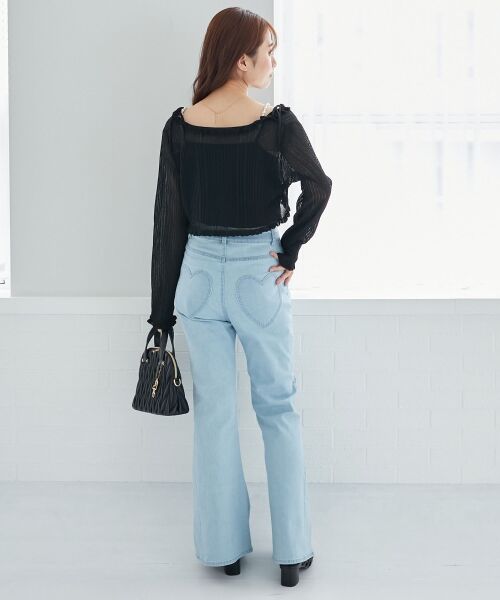 MAJESTIC LEGON / マジェスティックレゴン カーディガン・ボレロ | パールチェーンキャミセットフリルカーデ | 詳細26