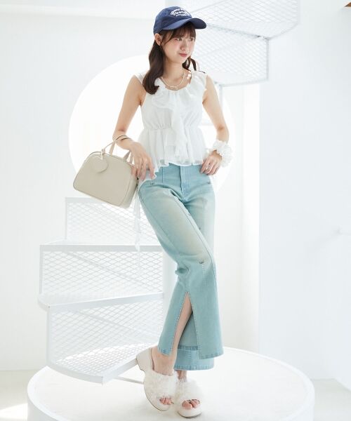 MAJESTIC LEGON / マジェスティックレゴン キャミソール・チューブトップ | フリルビスチェ | 詳細1