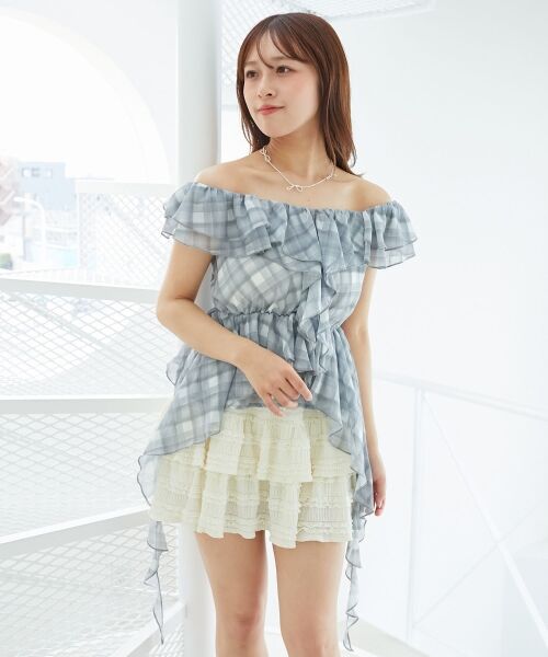 MAJESTIC LEGON / マジェスティックレゴン キャミソール・チューブトップ | フリルビスチェ | 詳細12