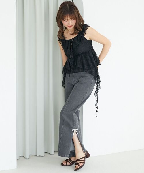 MAJESTIC LEGON / マジェスティックレゴン キャミソール・チューブトップ | フリルビスチェ | 詳細17