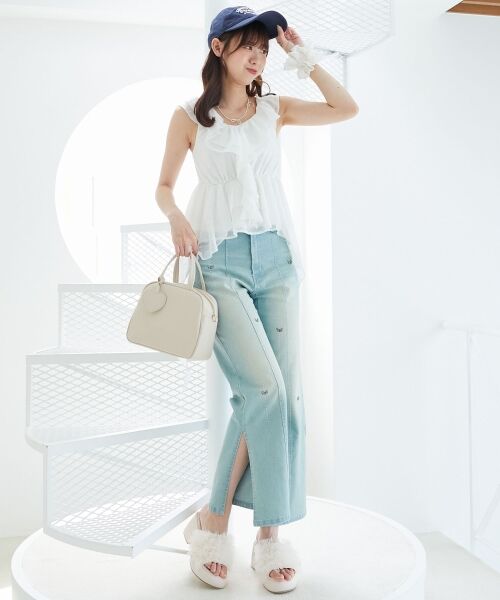 MAJESTIC LEGON / マジェスティックレゴン キャミソール・チューブトップ | フリルビスチェ | 詳細2