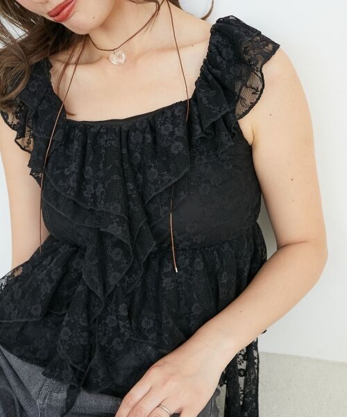 MAJESTIC LEGON / マジェスティックレゴン キャミソール・チューブトップ | フリルビスチェ | 詳細24